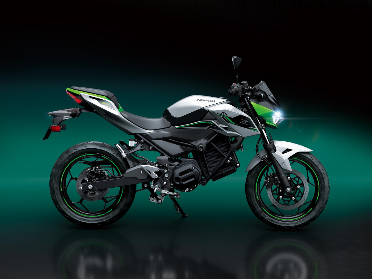 Design e cores da Kawasaki Ninja/Z para veículos elétricos
