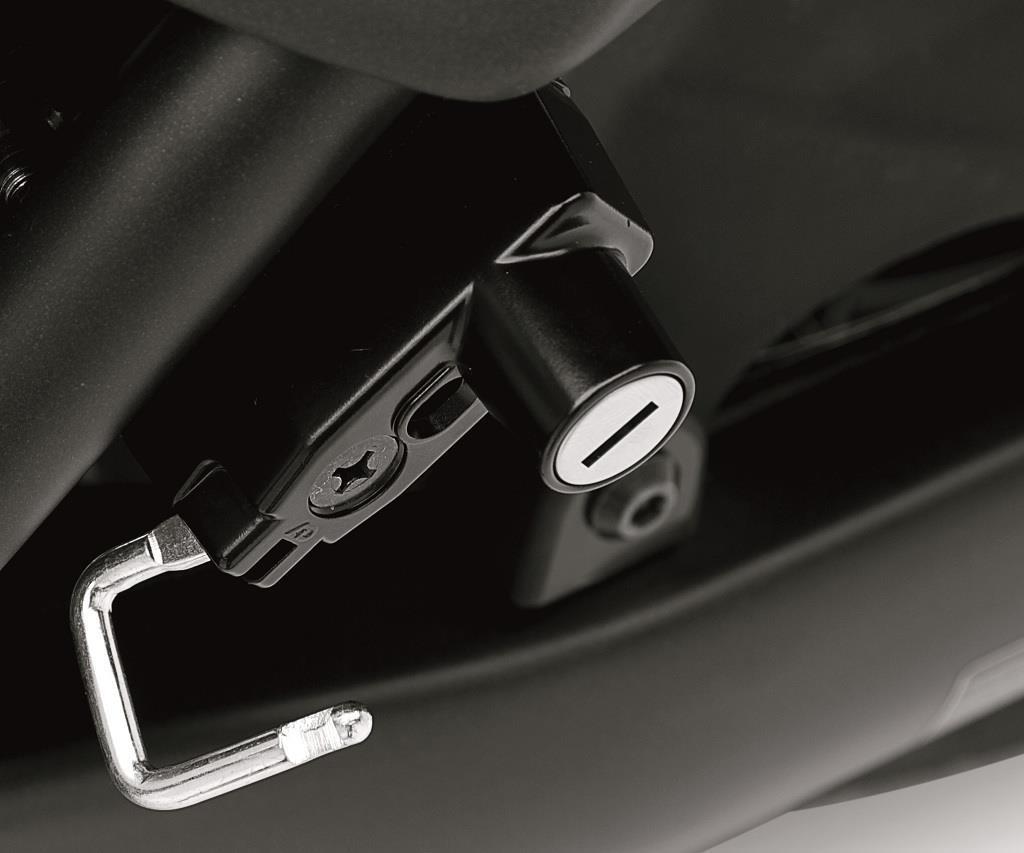 Sistema One-Key Helmet Lock (Ninja 500 e Z500)