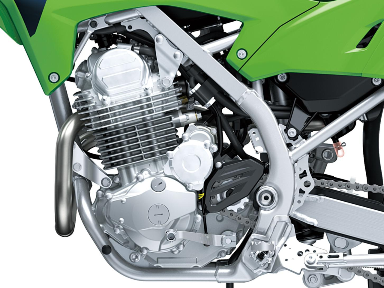 Motor de 233 cm3 com injeção de combustível, faixa baixa-média aprimorada e balanceador