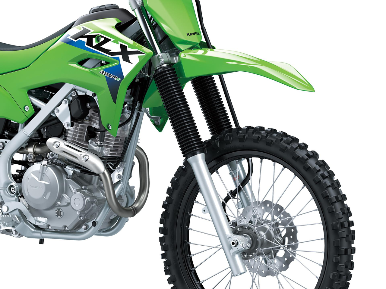 Suspensão de longo curso com rodas de grande diâmetro de 21”/18”