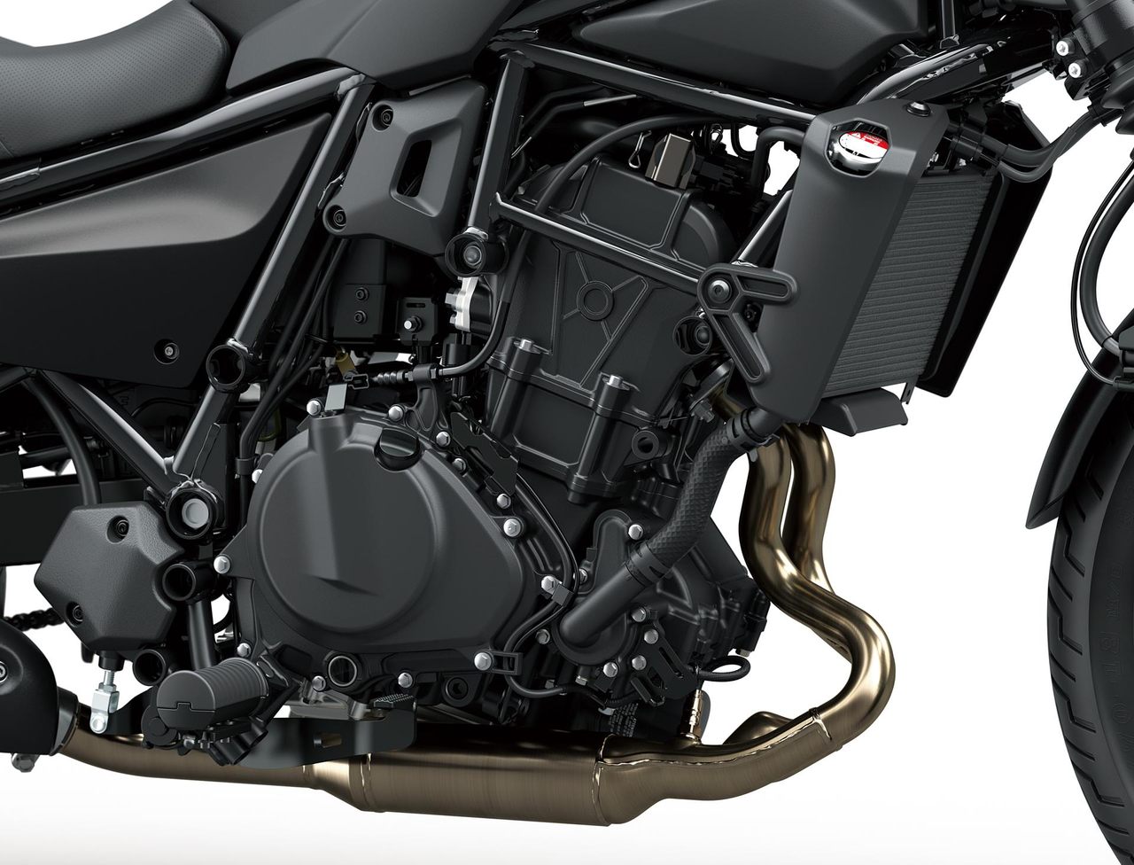 Motor paralelo duplo baseado no Ninja com forte desempenho em baixas rotações