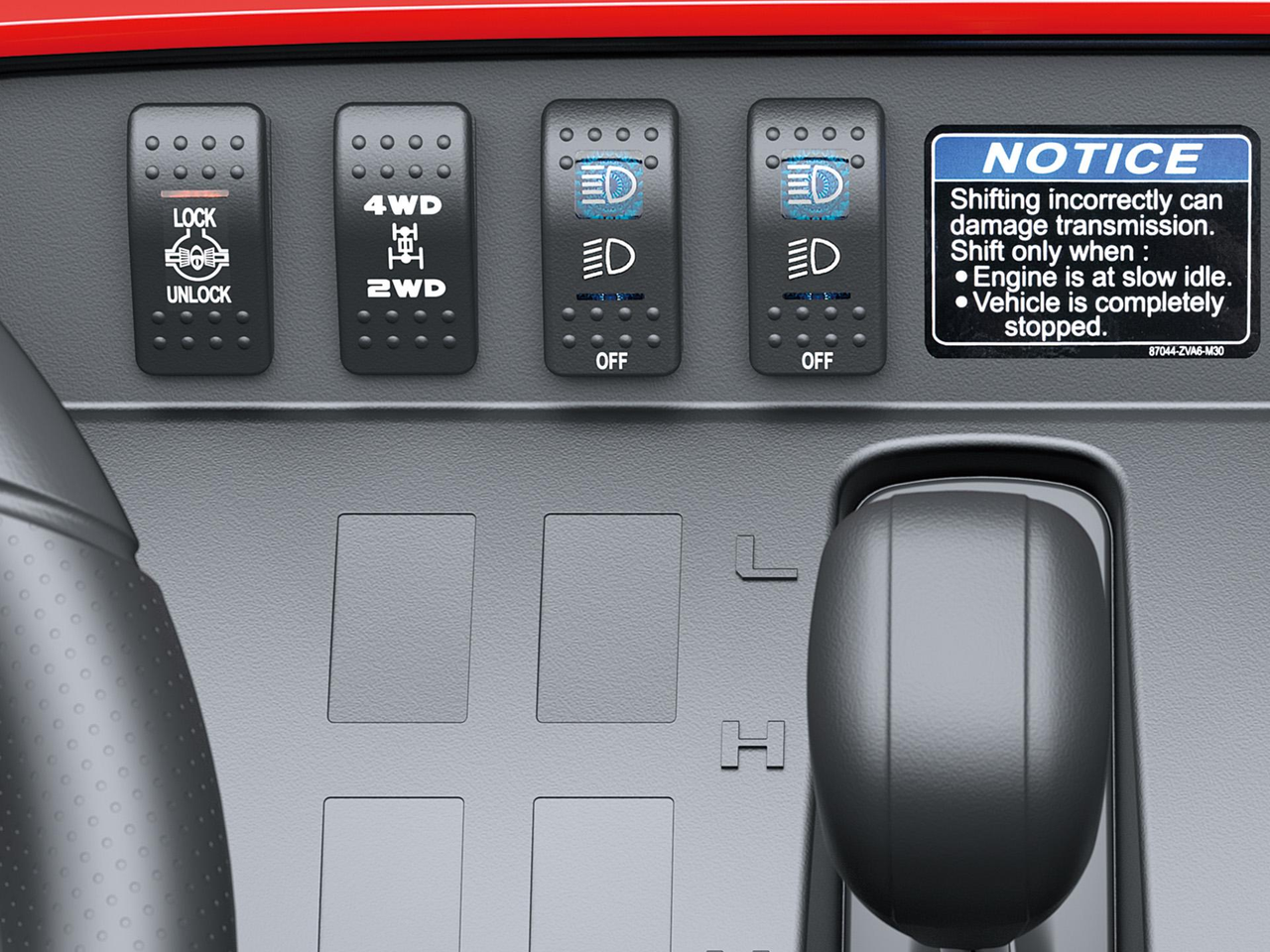Tração 4x4 selecionável eletricamente e bloqueio do diferencial traseiro