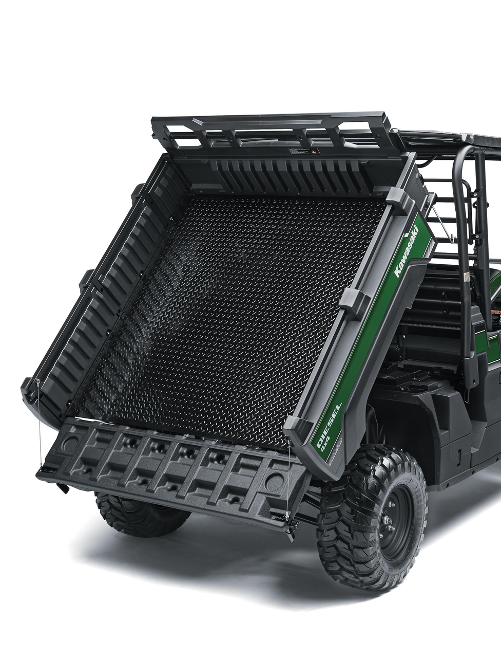 Caixa de carga inclinável assistida a gás