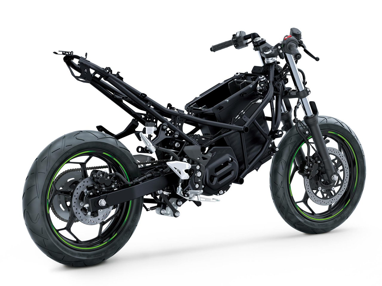 Construção sólida: Chassis concebido pela Kawasaki