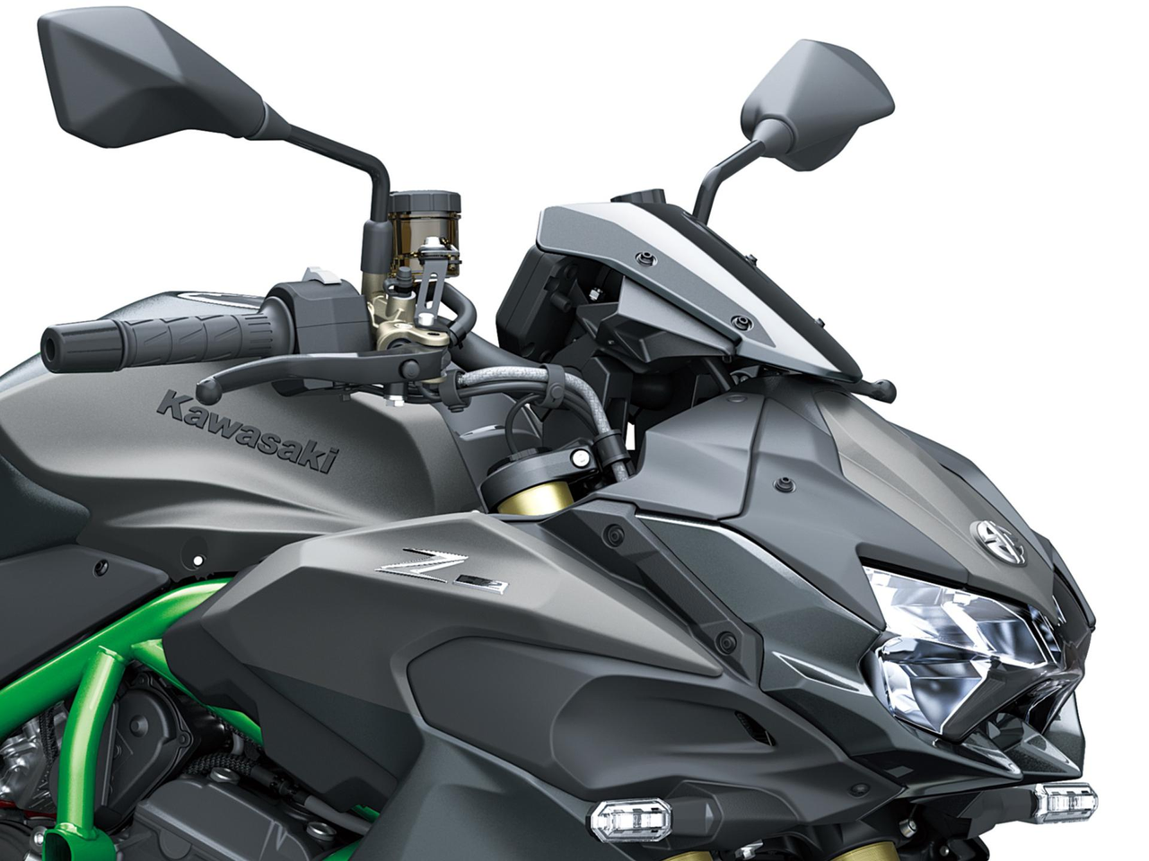 Guiador tipo Fat e interruptores no guiador