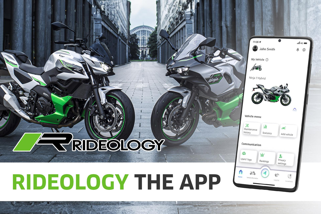 Aplicação Kawasaki Rideology para HEV