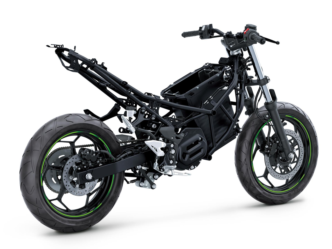 Construção sólida: Chassis concebido pela Kawasaki