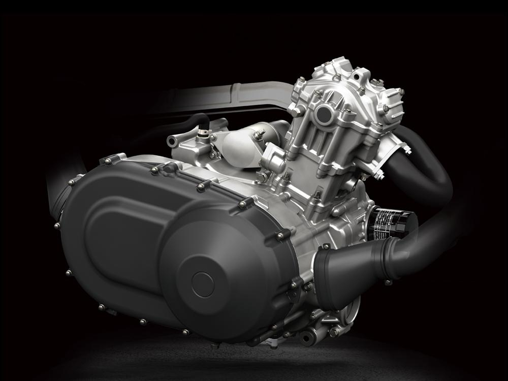 Motor único potente e controlável de 443cc