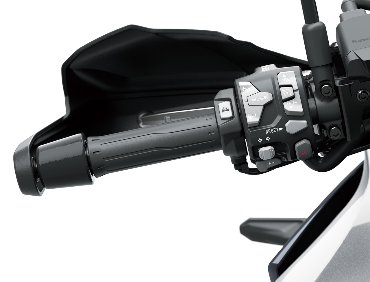 Punhos aquecidos e proteções para as mãos